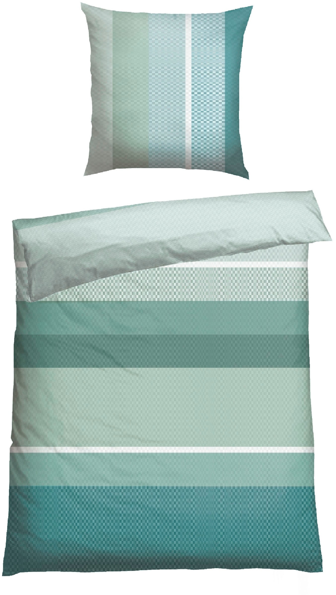 Schiesser Bettwäsche »Endy Stripes aus weicher Baumwolle und Blockstreifen- günstig online kaufen