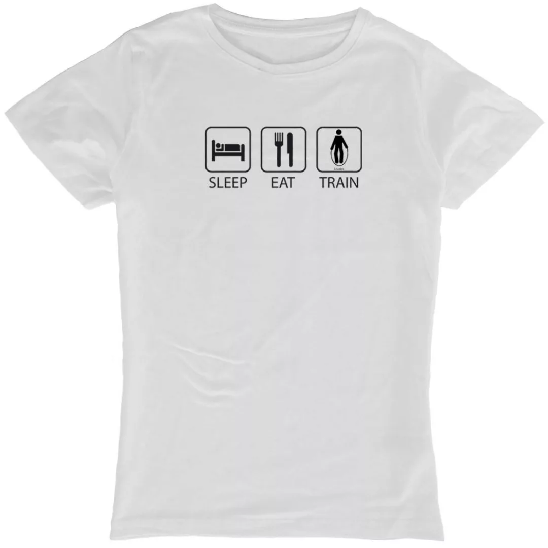 Kruskis Sleep Eat And Train Kurzärmeliges T-shirt M White günstig online kaufen