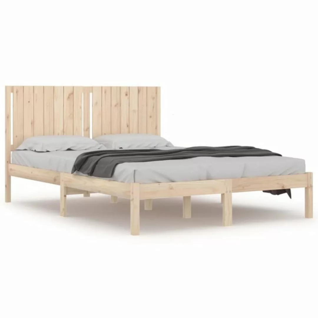 vidaXL Bettgestell Massivholzbett Kiefer 160x200 cm Bett Bettgestell günstig online kaufen