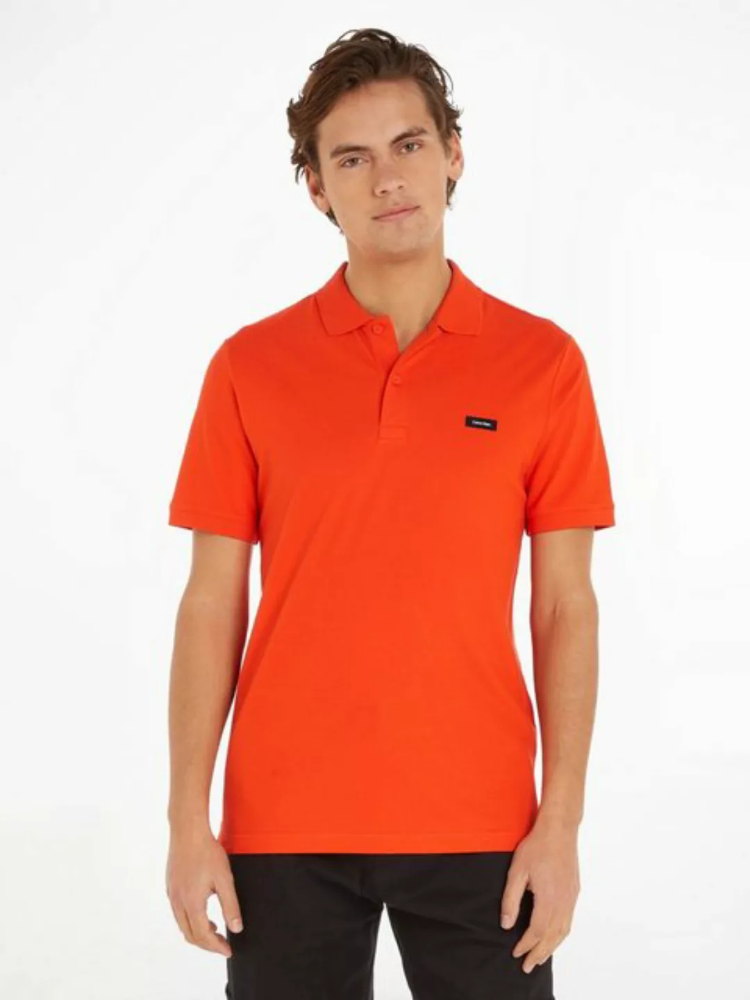 Calvin Klein Poloshirt STRETCH PIQUE SLIM BUTTON POLO günstig online kaufen