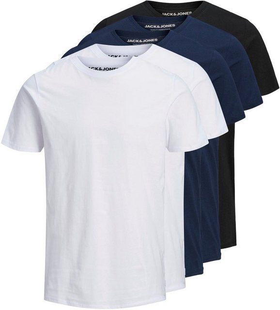 Jack & Jones T-Shirt JJEORGANIC BASIC TEE SS O-NE 5PK MP NOOS (Packung, 5-t günstig online kaufen
