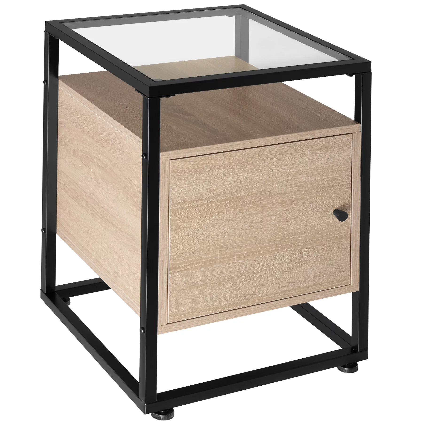 Nachttisch Dudley 40x43x60,5cm - Industrial Holz hell, Eiche Sonoma günstig online kaufen