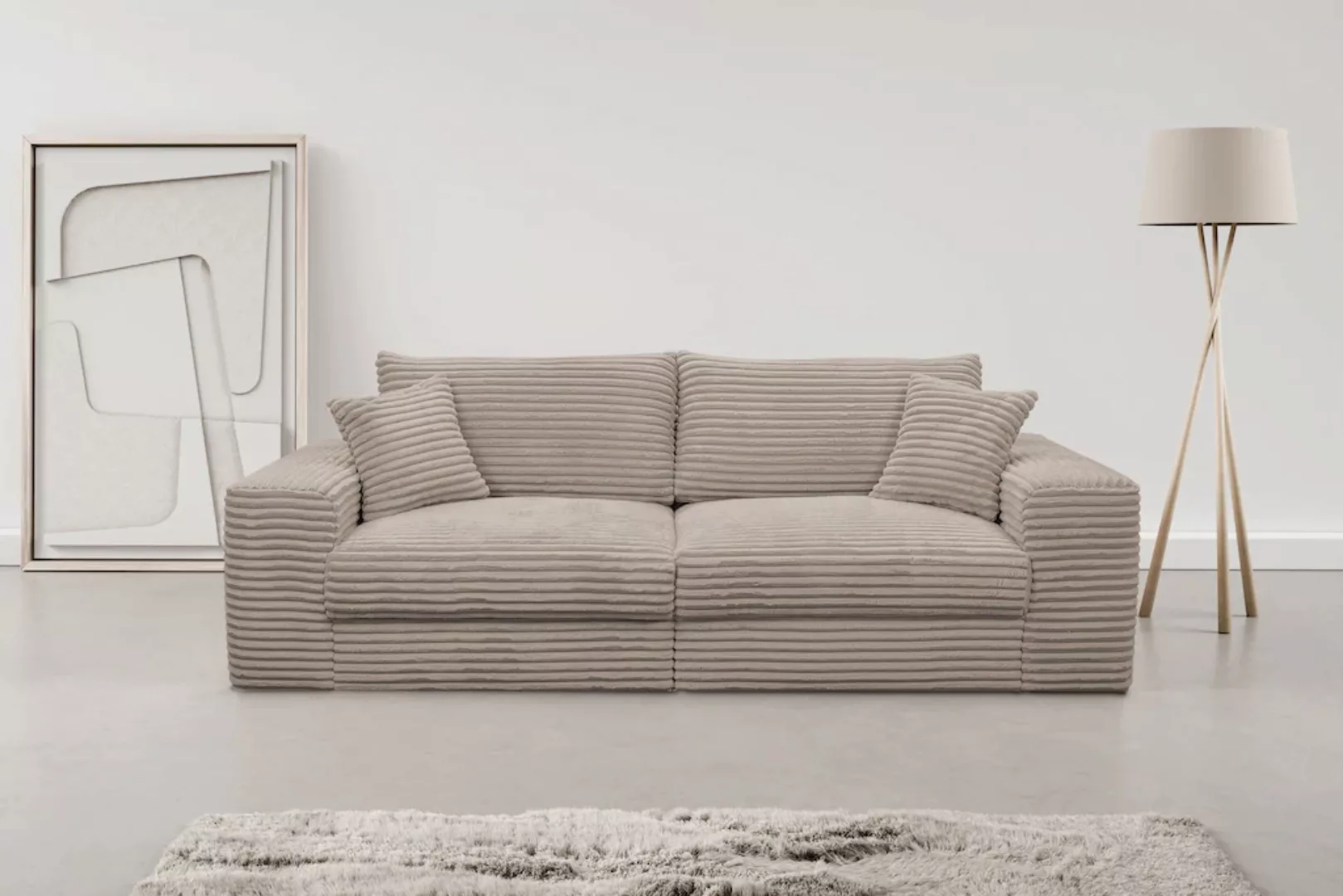 WERK2 Big-Sofa Rozzana mit viel Platz und aktuellen Bezugsvarianten, mit lo günstig online kaufen