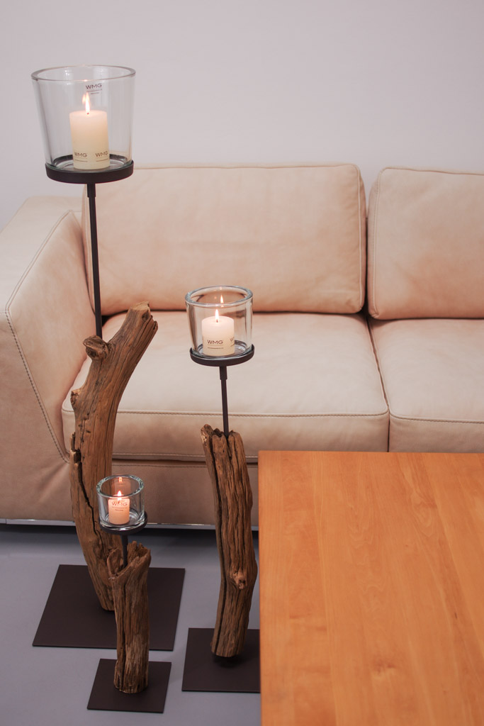 Holz Windlicht Laura 115cm günstig online kaufen