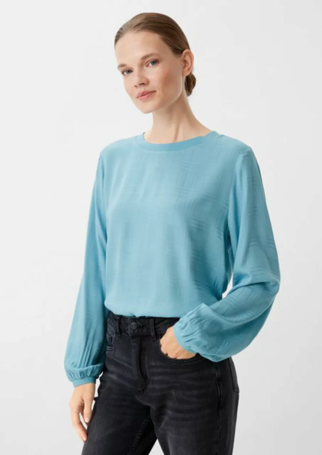 comma casual identity Langarmbluse Blusenshirt aus Viskose günstig online kaufen