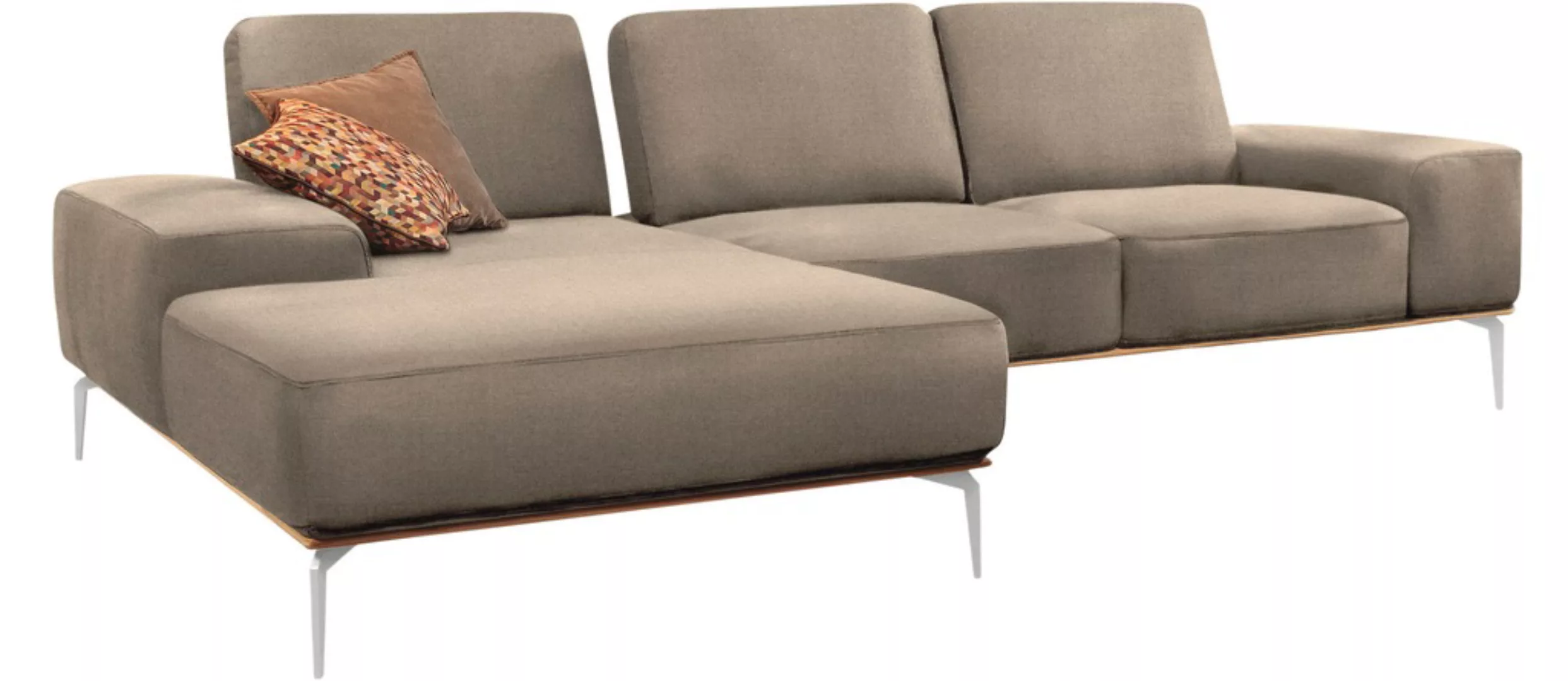 W.SCHILLIG Ecksofa "run, Designsofa, bequem, L-Form", mit elegantem Holzsoc günstig online kaufen