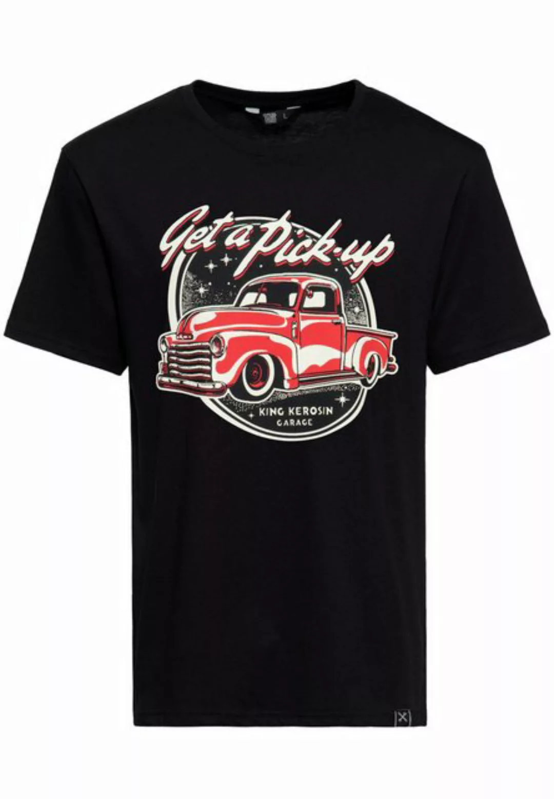 KingKerosin Print-Shirt Get A Pick-Up (1-tlg) mit Vintage-Car Print günstig online kaufen