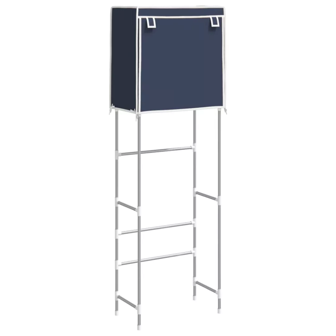 Vidaxl Toilettenregal 2 Ablagen Blau 56x30x170 Cm Eisen günstig online kaufen