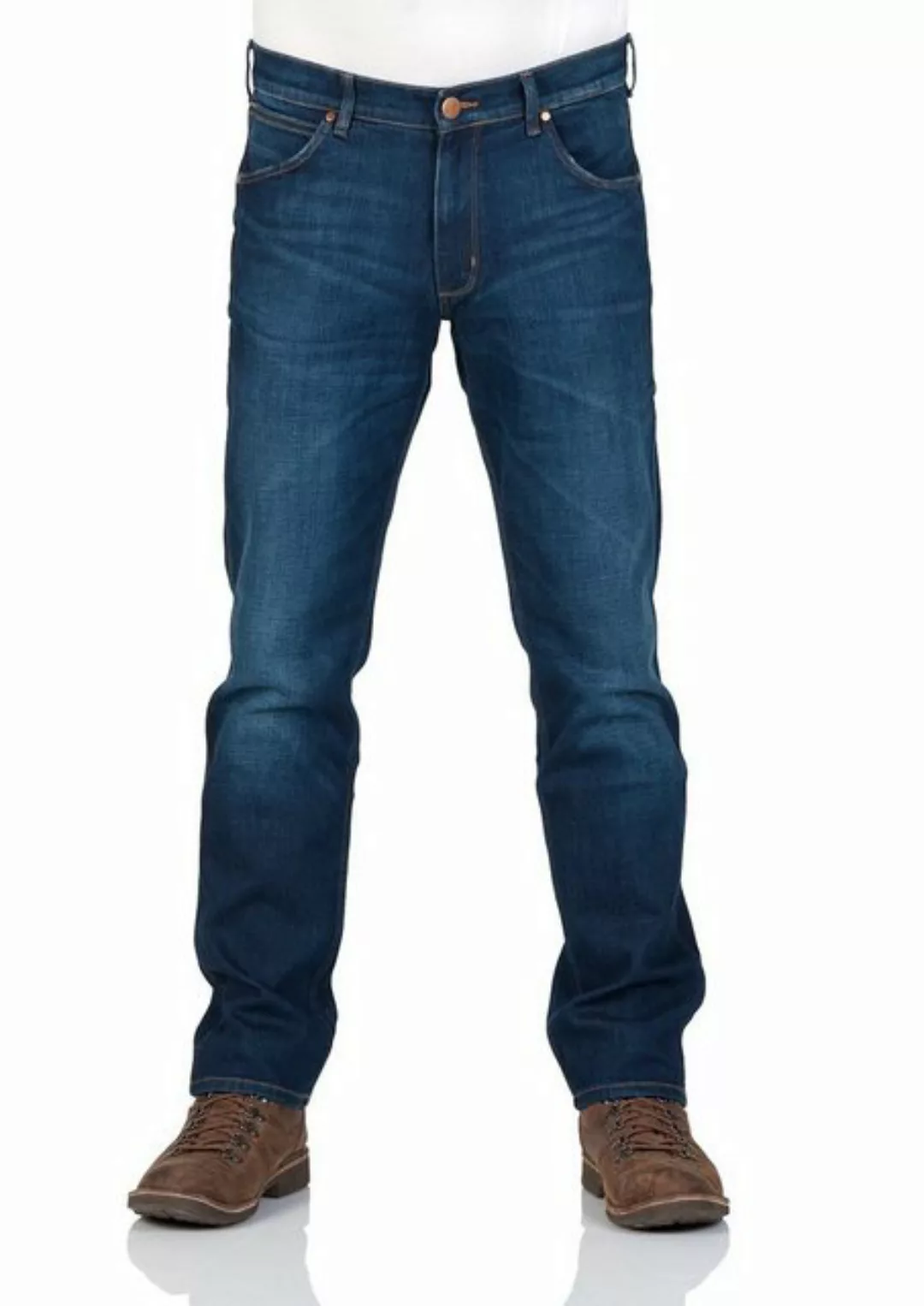 Wrangler Herren Jeans Greensboro - Regular Fit - Blau - For Real günstig online kaufen