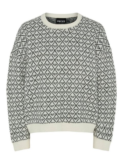 pieces Rundhalspullover PCNAVI LS O-NECK KNIT MM günstig online kaufen