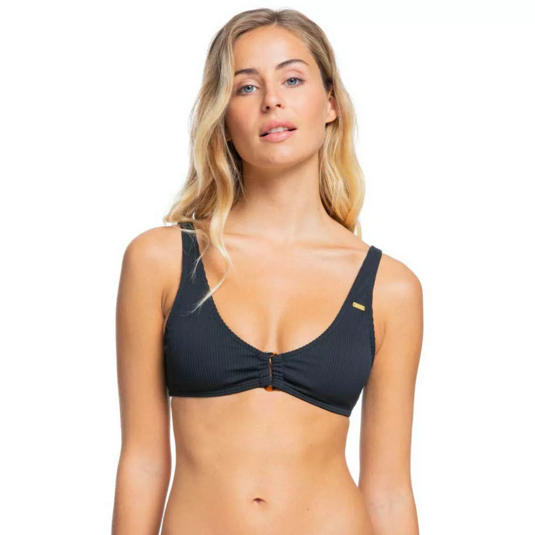 Roxy Mind Of Freedom Elongated Bralette Bikini Oberteil XS Anthracite günstig online kaufen