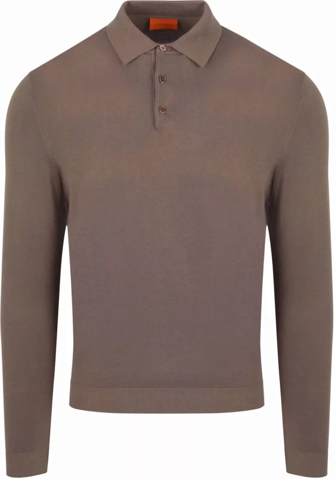 Suitable Compact Cotton Poloshirt Taupe - Größe M günstig online kaufen