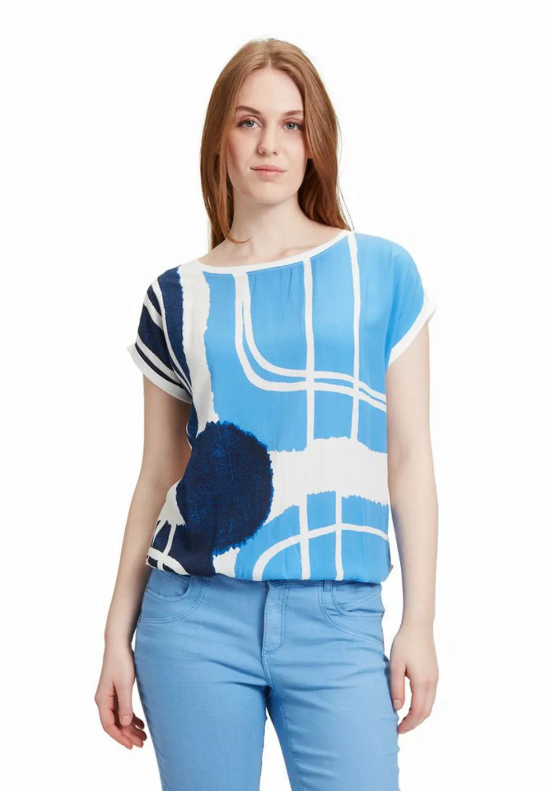 Betty&Co Kurzarmshirt Betty & Co Casual-Shirt mit Print (1-tlg) Druck günstig online kaufen