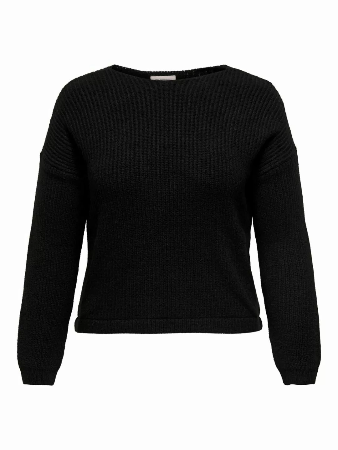 ONLY Curvy Mix Strickpullover Damen Schwarz günstig online kaufen