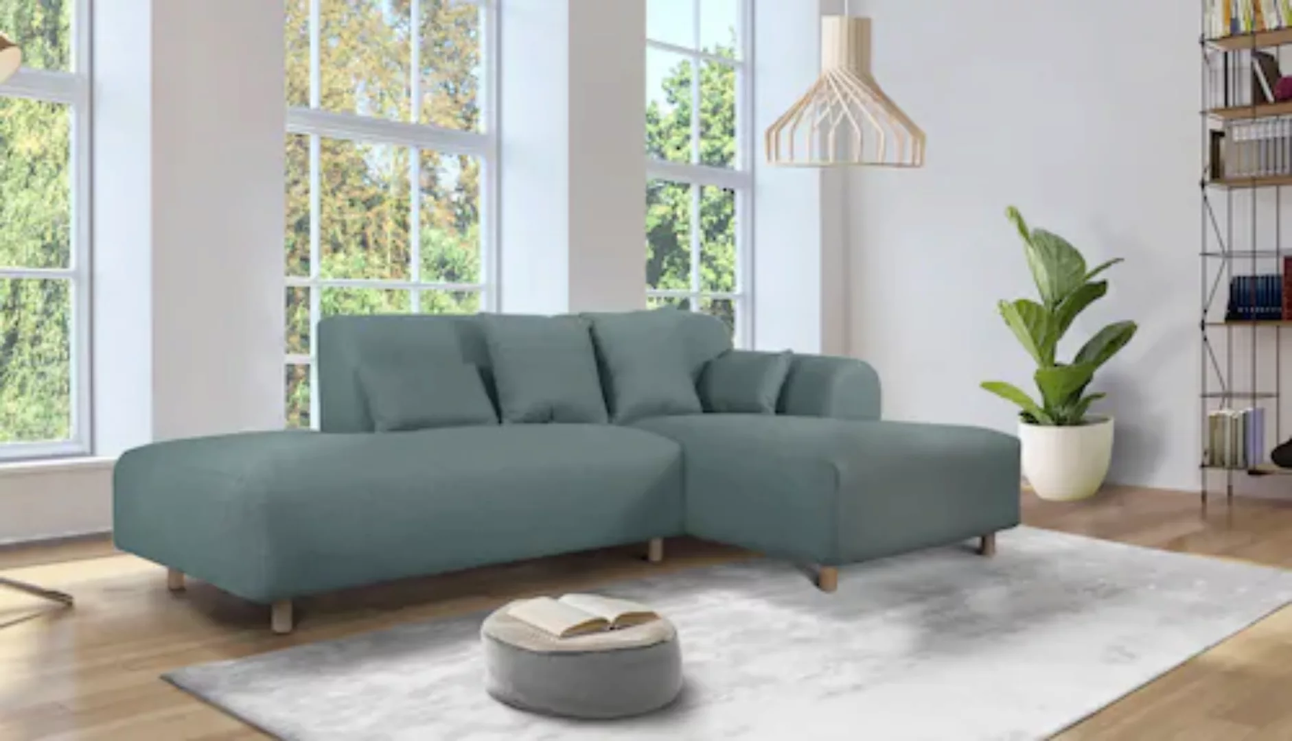 andas Ecksofa "Svennis L-Form", incl. Zierkissen, in 2 Bezugsvarianten günstig online kaufen