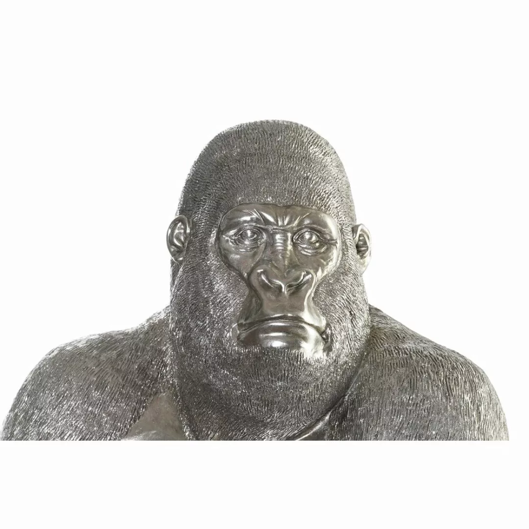 Deko-figur Dkd Home Decor Silberfarben Harz Gorilla (46 X 40 X 61 Cm) günstig online kaufen