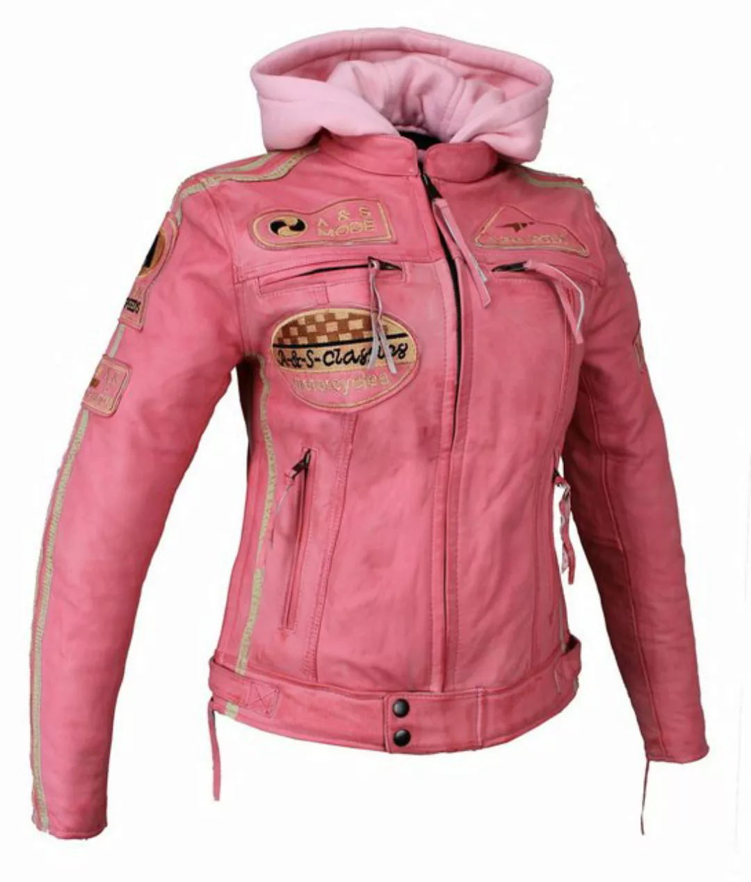 Alpha Speeds Lederjacke Damen Motorrad Leder Jacke Biker, Freizeit Highway günstig online kaufen