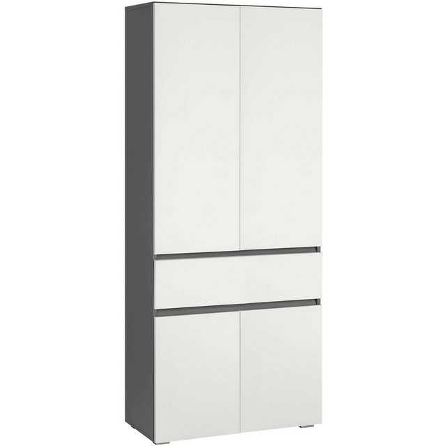 Home affaire Hochschrank "Wisla", mit 4 Türen & 1 Schublade, Breite 76 cm, günstig online kaufen