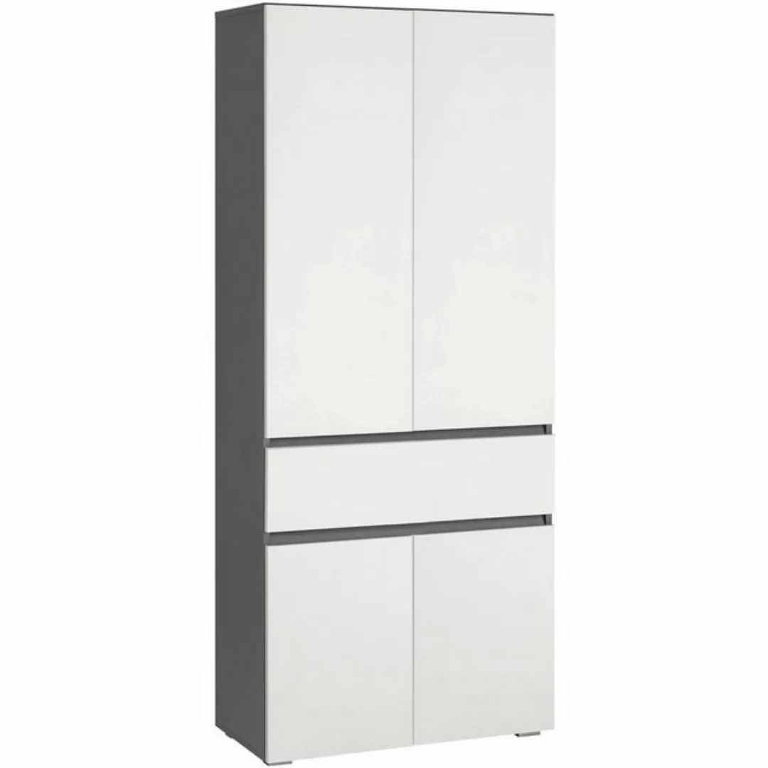 Home affaire Hochschrank "Wisla", mit 4 Türen & 1 Schublade, Breite 76 cm, günstig online kaufen