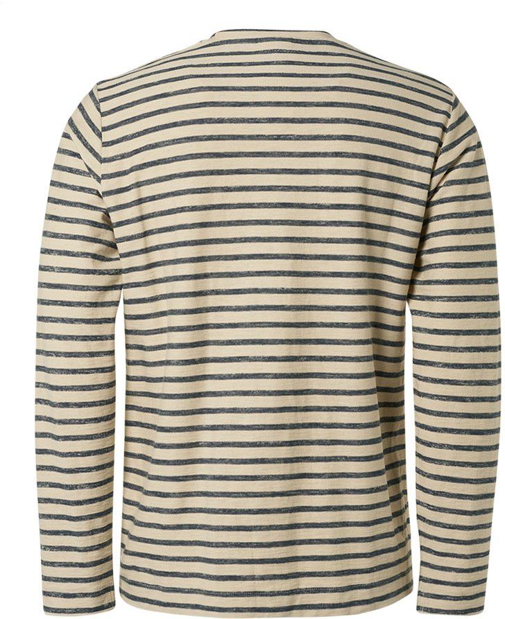 No Excess Longsleeve T Shirt Streifen Beige - Größe 3XL günstig online kaufen