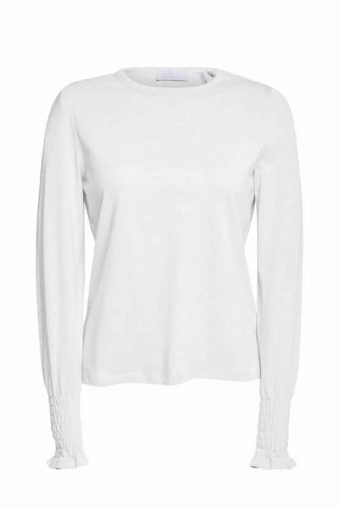 Rich & Royal T-Shirt Organic Slub Longsleeve, white günstig online kaufen