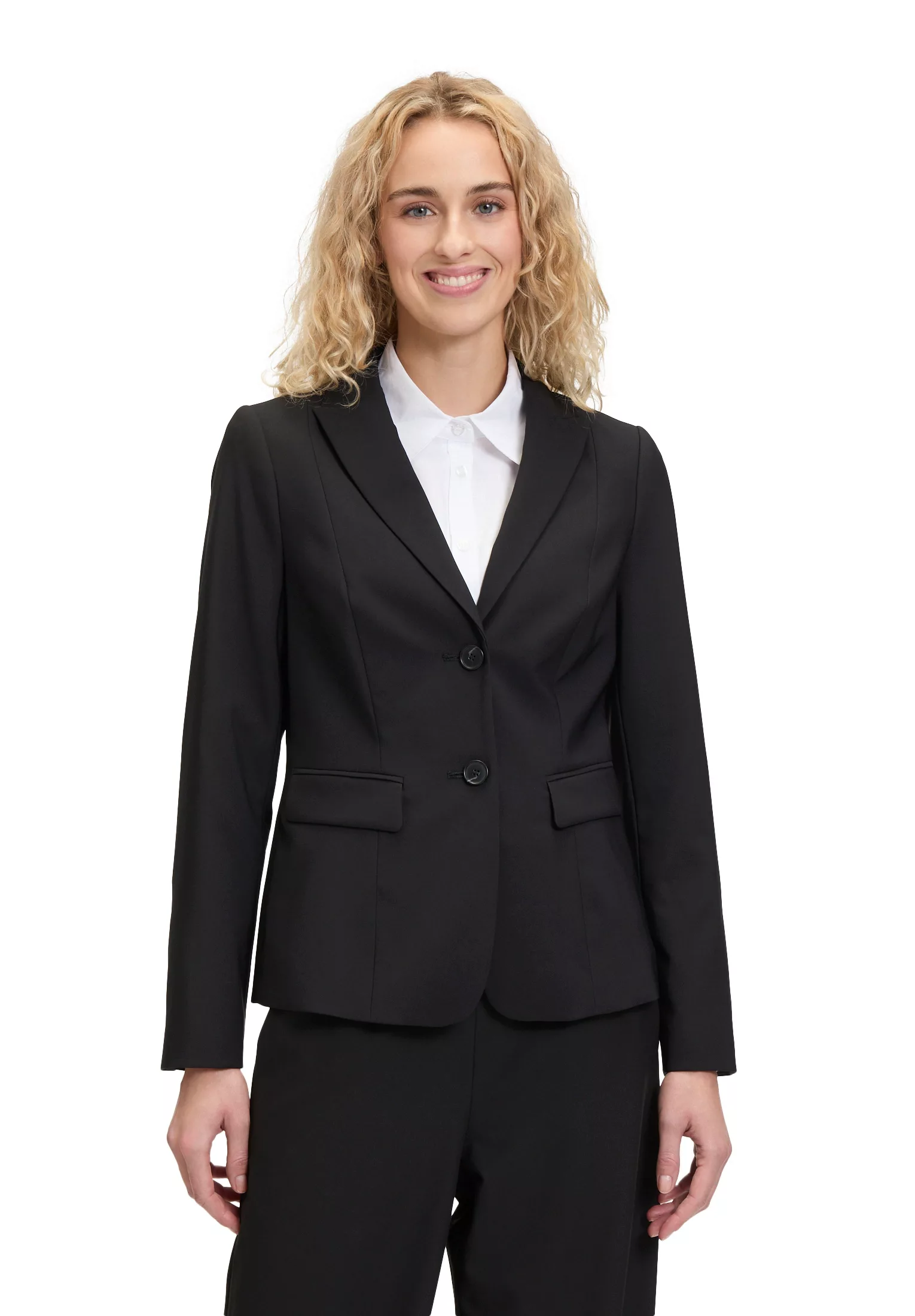 Betty Barclay Jackenblazer Blazer Kurz Einreiher 1/1 Arm, Black günstig online kaufen