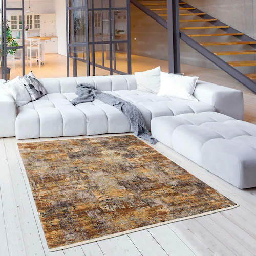 Sanat Teppich »Oasis 1871«, rechteckig, 8 mm Höhe, Wohnzimmer, Kurzflor, Or günstig online kaufen