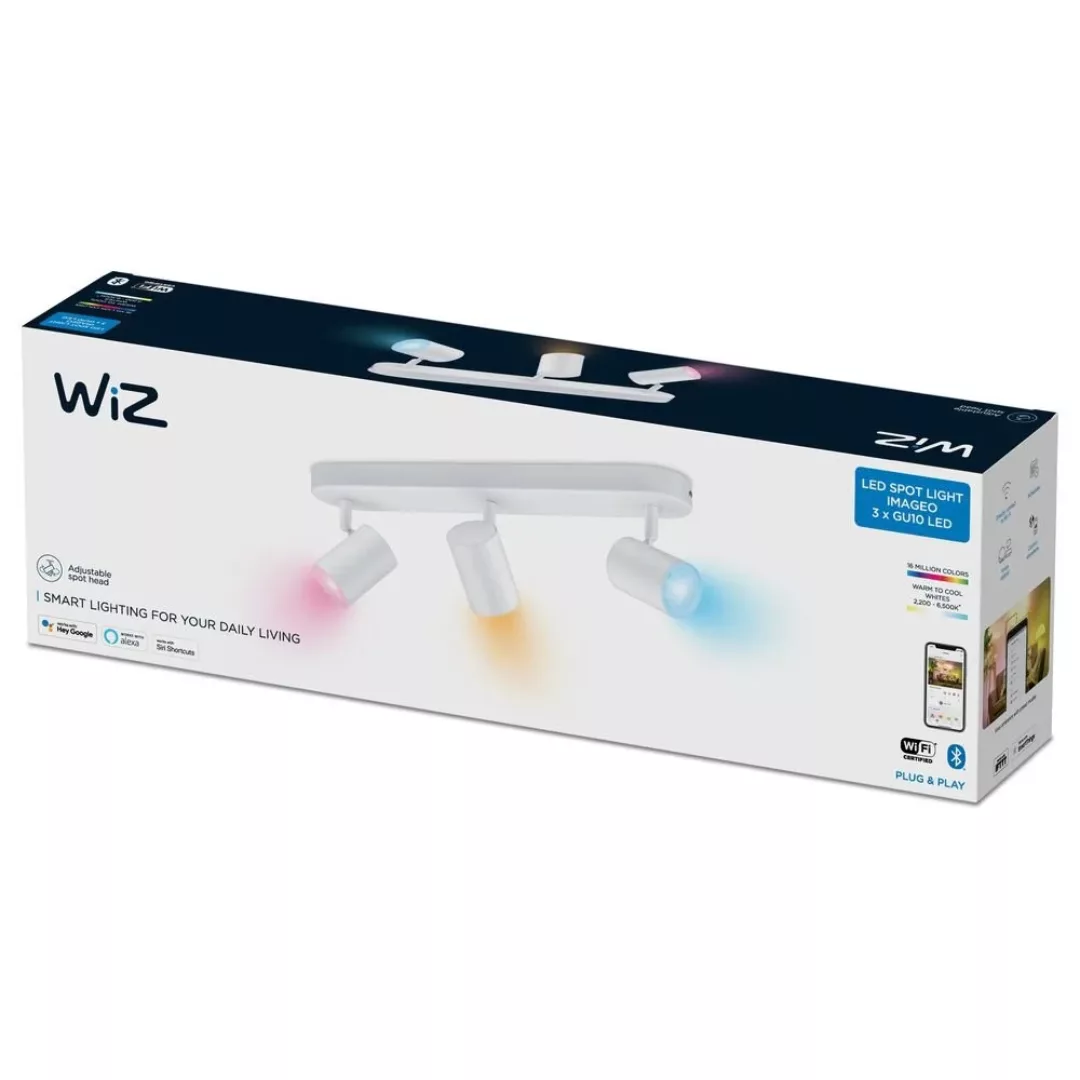 WiZ Imageo LED-Spot 3-flg. RGB, weiß günstig online kaufen