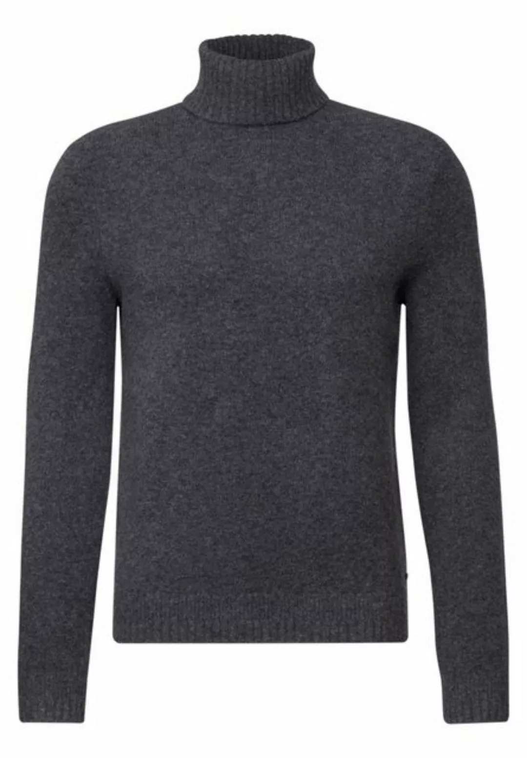 STREET ONE MEN Rollkragenpullover, aus elastischem Materialmix günstig online kaufen