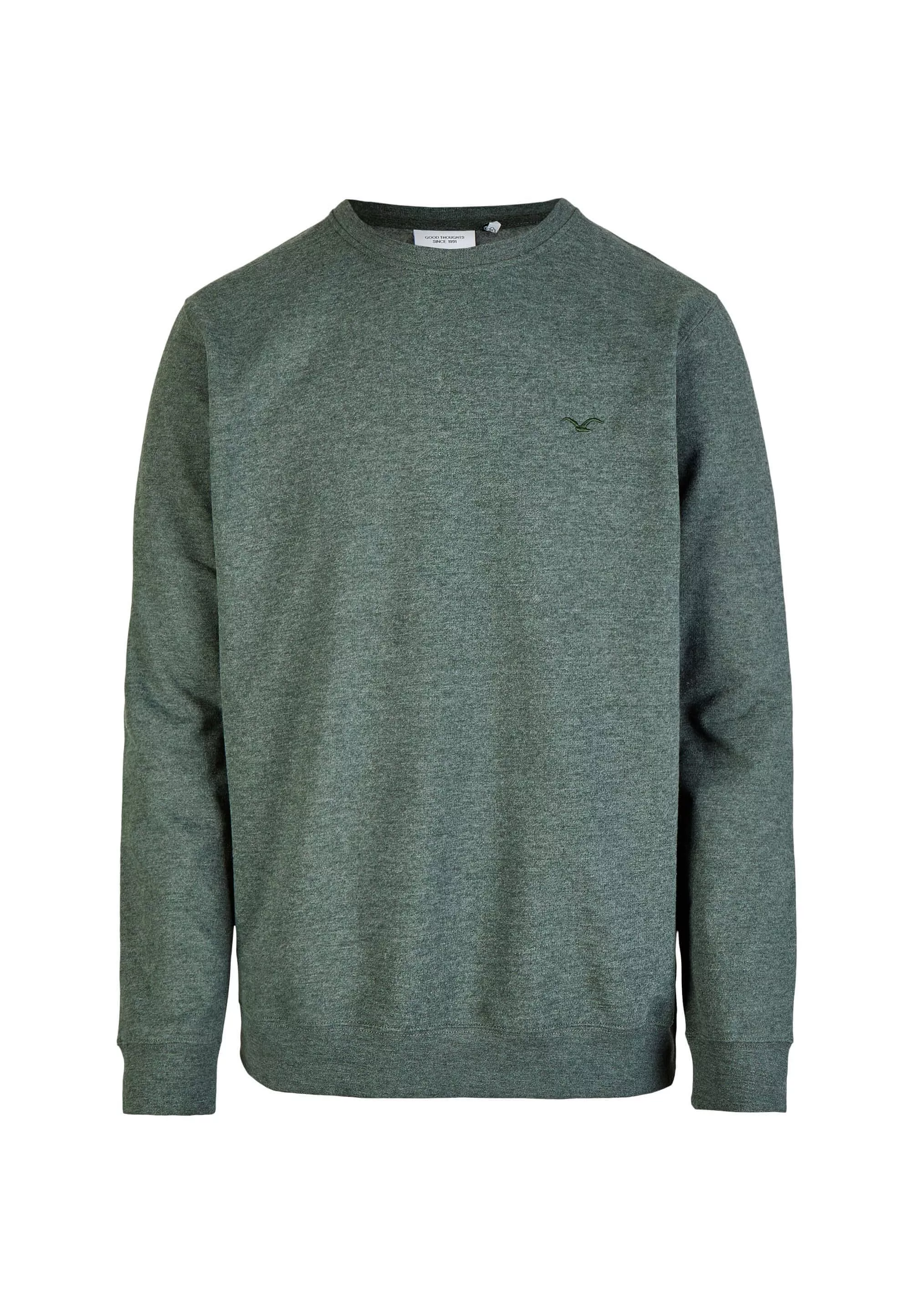 Cleptomanicx Sweater Crewneck Ligull - heather scarab green günstig online kaufen