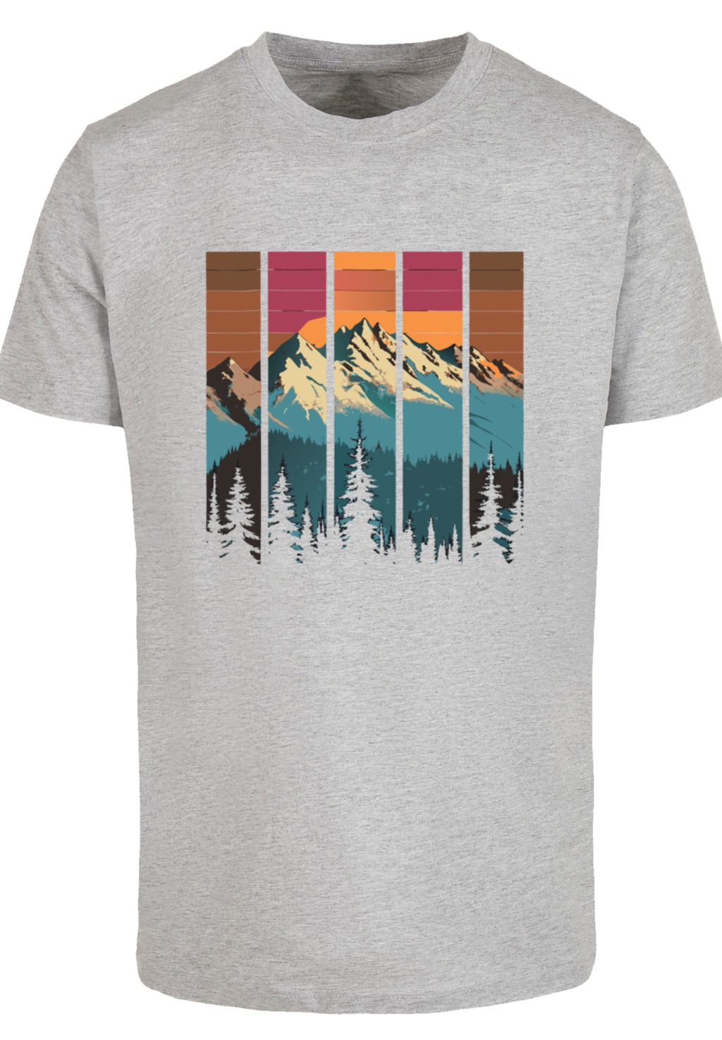 F4NT4STIC T-Shirt "Berg Sonnenuntergang Retro", Premium Qualität günstig online kaufen