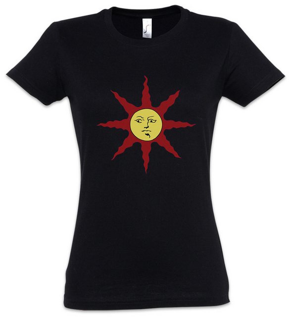 Urban Backwoods Print-Shirt Dark Soul Sun Damen T-Shirt Firelink Shrine Dar günstig online kaufen