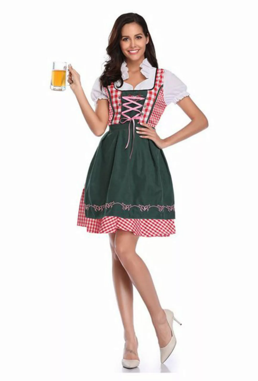 thematys Dirndl Damen Trachtenkleid inkl. Trachtenrock, Dirndlbluse & Dirnd günstig online kaufen