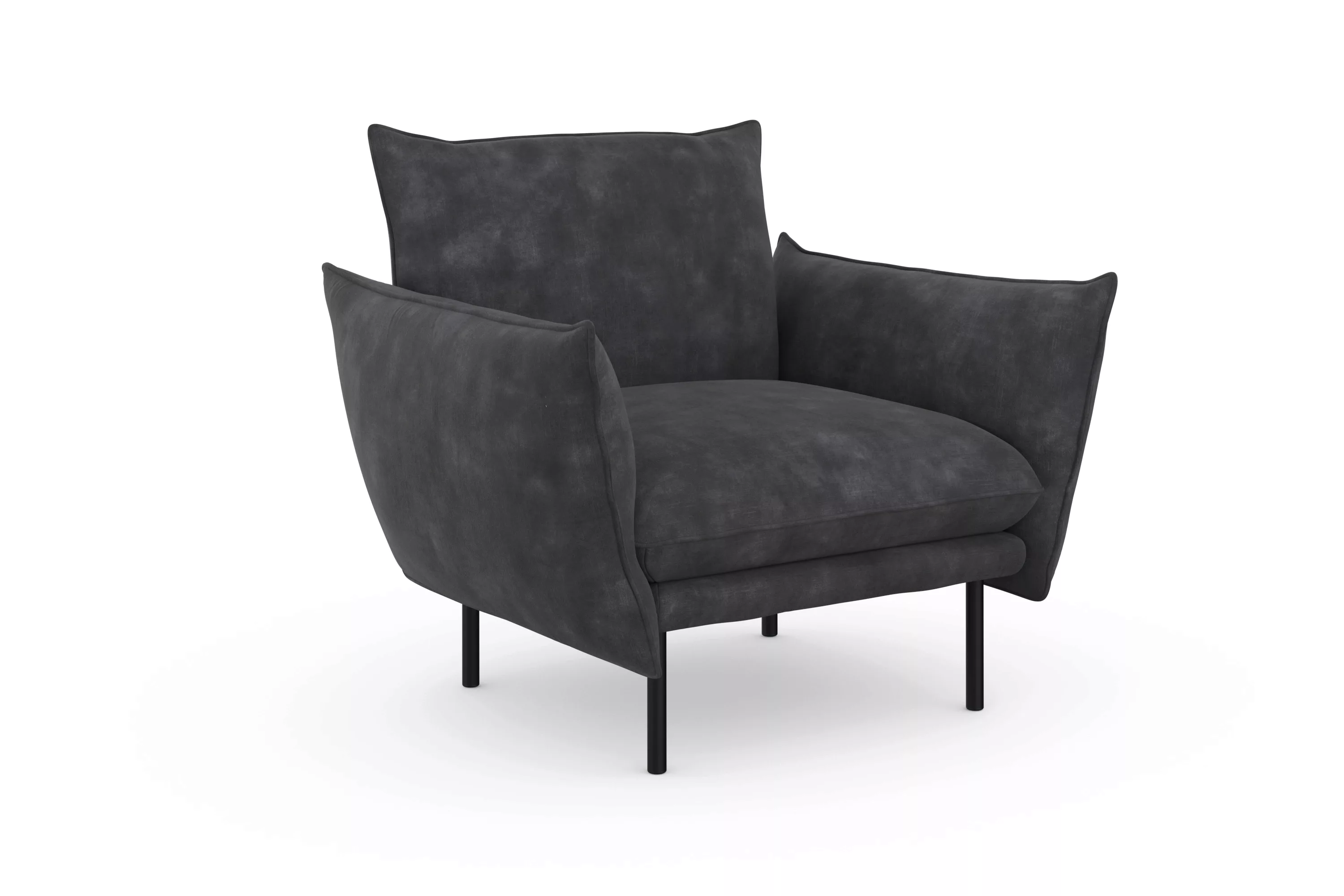 andas Sessel "Stine", Besonderes Design durch Kissenoptik und Keder, by Mor günstig online kaufen