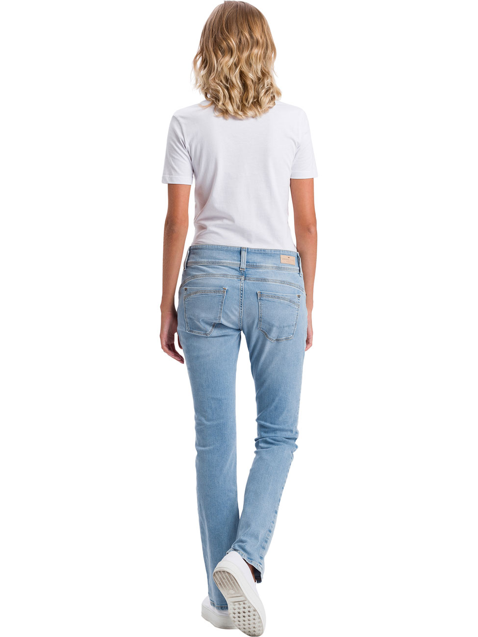 Cross Jeans Damen Jeans Loie - Regular Fit - Blau - Light Blue günstig online kaufen
