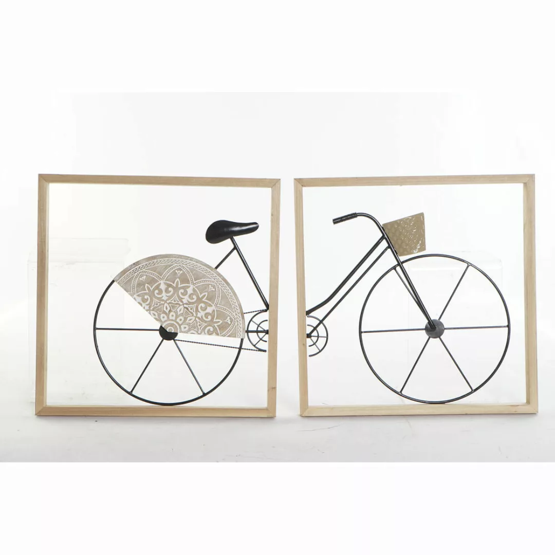 Wanddekoration Dkd Home Decor Schwarz Fahrrad Metall Holz Mdf (80 X 2.5 X 4 günstig online kaufen