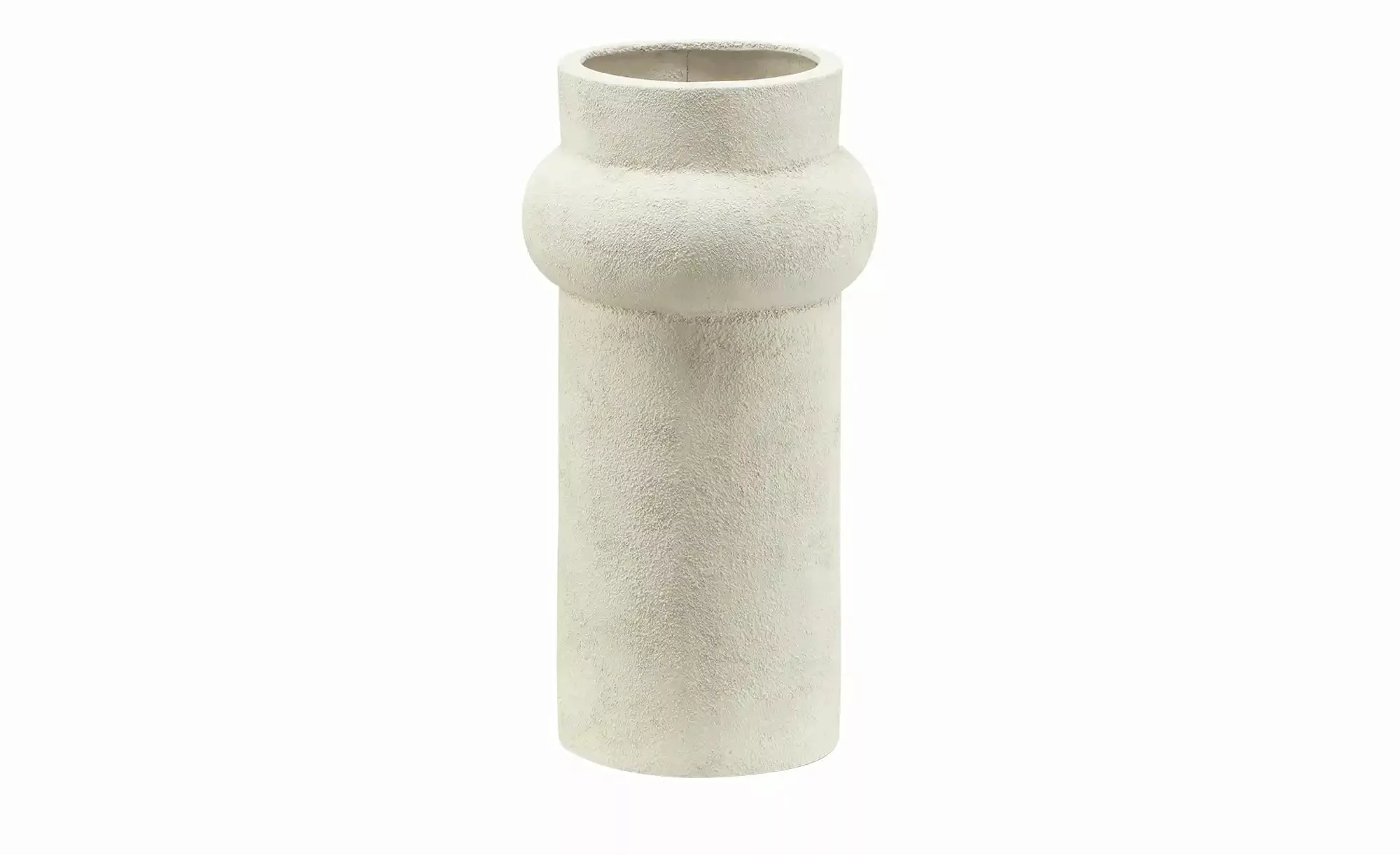 HOME STORY Vase   ¦ weiß ¦ Aluminium ¦ Maße (cm): H: 33  Ø: 17 Accessoires günstig online kaufen