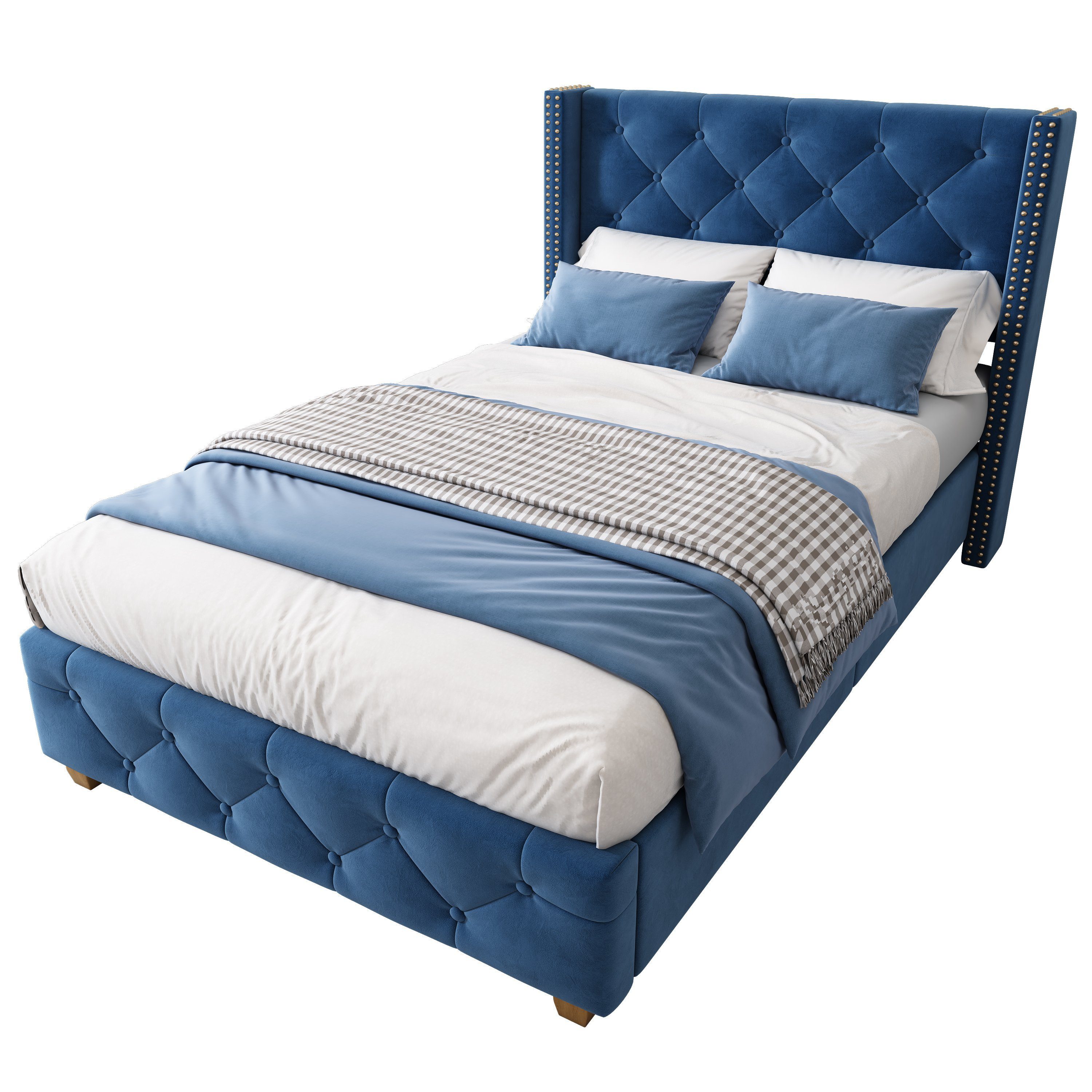 Sweiko Polsterbett, Doppelbett mit Kopfteil und günstig online kaufen