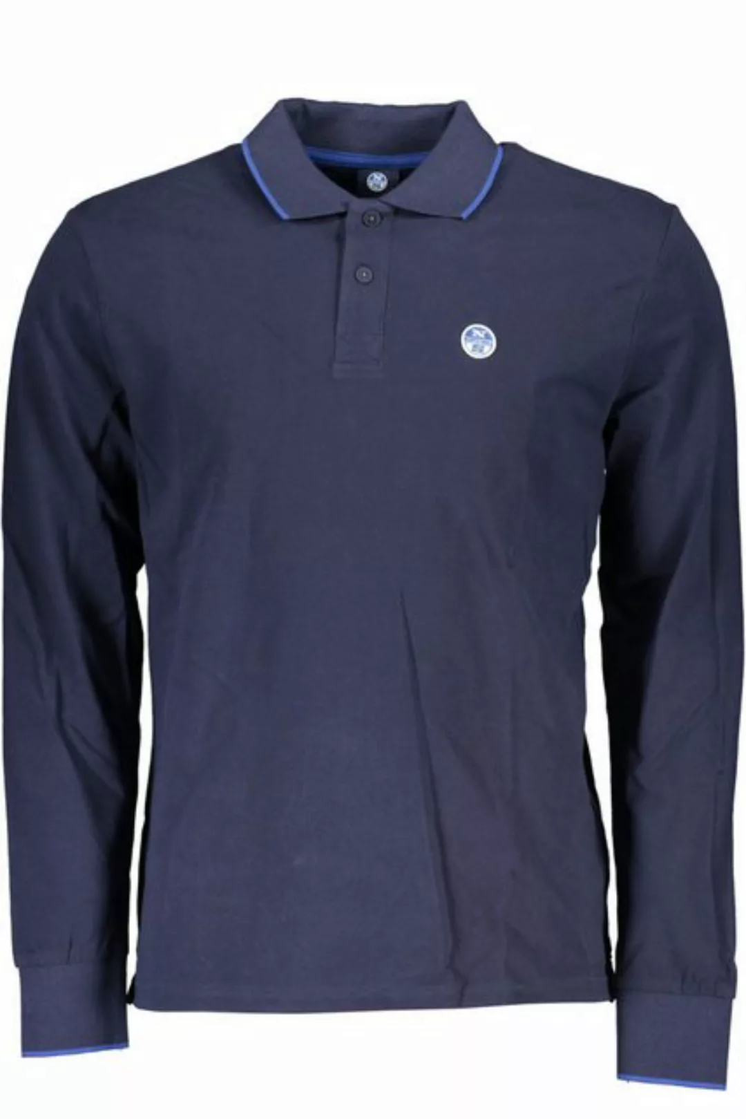 North Sails Poloshirt Nachhaltiges Herren Langarmshirt Blau - Polo mit günstig online kaufen