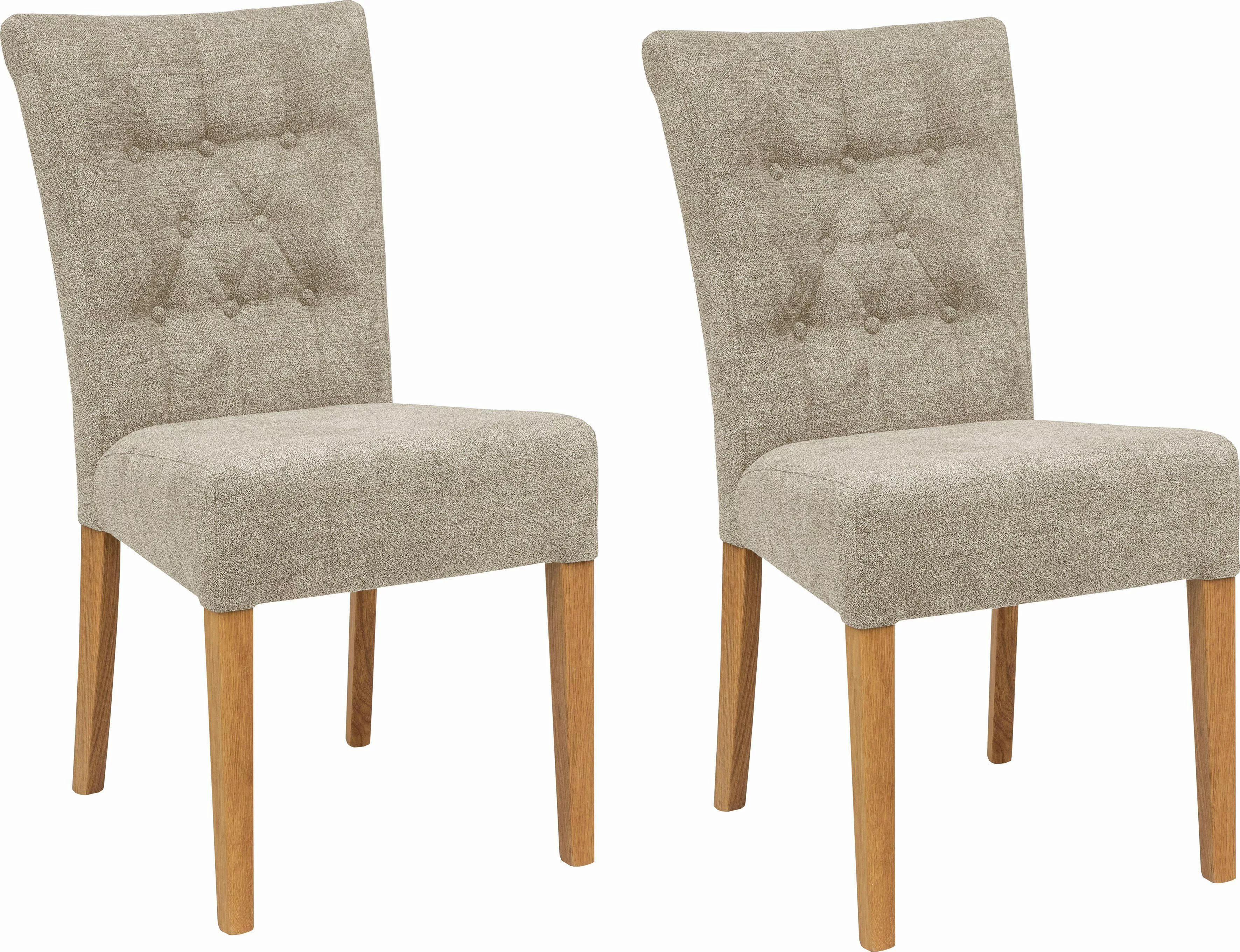 Home affaire Polsterstuhl "Queen", (Set), 6 St., Feinstruktur, Esszimmerstu günstig online kaufen
