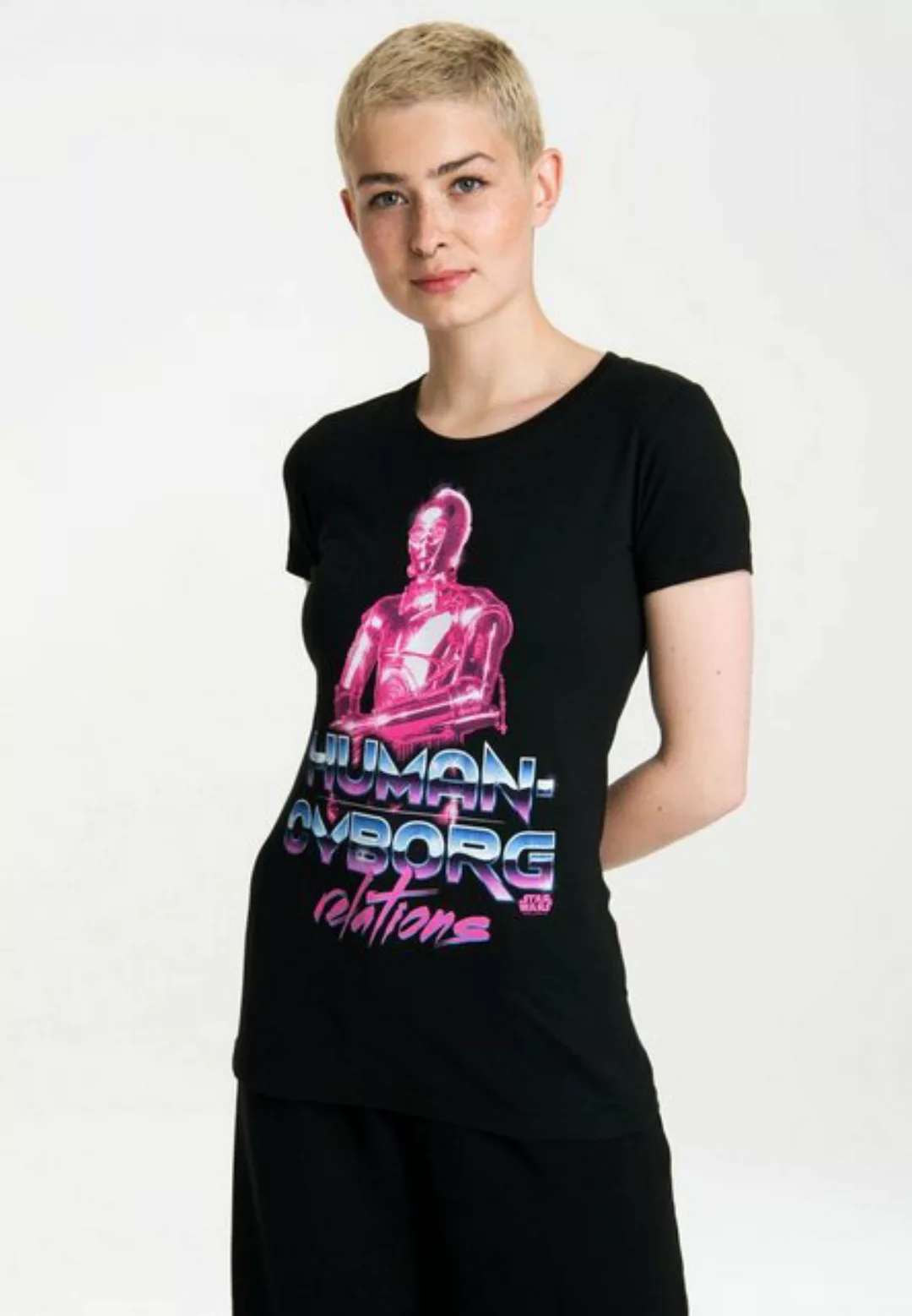 LOGOSHIRT T-Shirt "C-3PO", mit tollem Frontprint günstig online kaufen