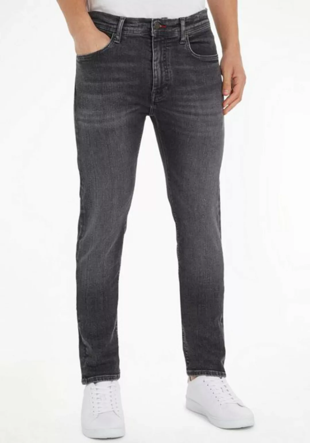 Tommy Hilfiger 5-Pocket-Jeans SLIM BLEECKER PSTR mit Tommy Hilfiger Leder-B günstig online kaufen