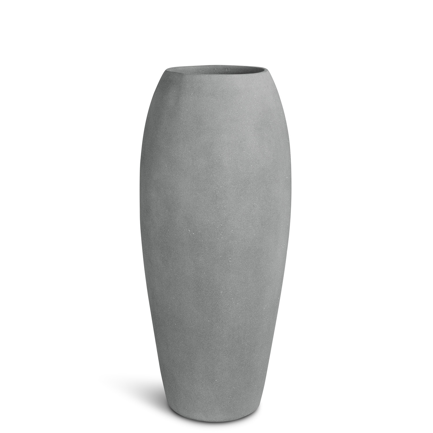 Polystone Essence hoher Pflanzkübel Ø 39 cm, Höhe 90 cm grau günstig online kaufen