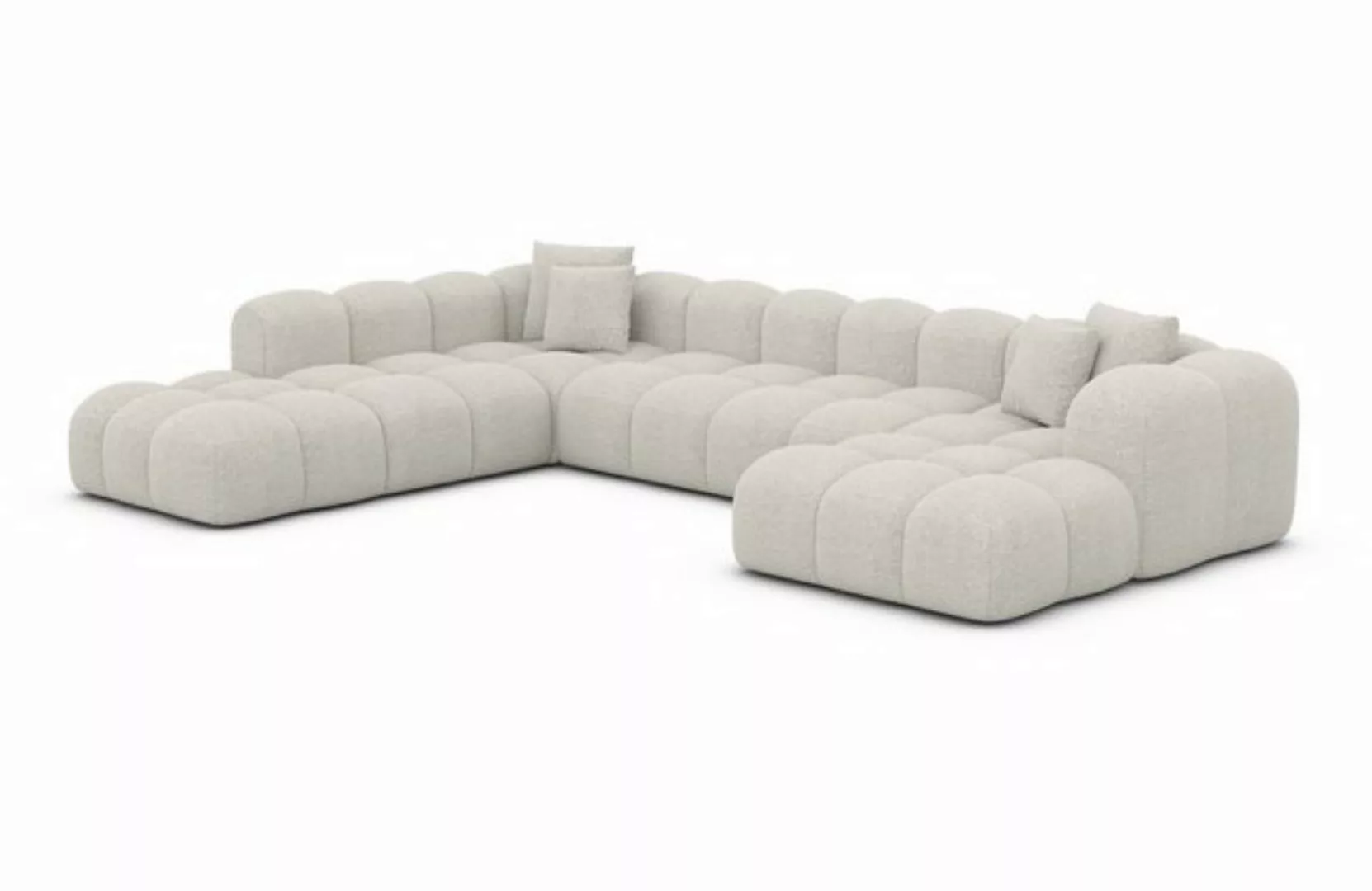 Sofa Dreams Wohnlandschaft Polster Stoffsofa Modern Ottomane Couch Samtstof günstig online kaufen