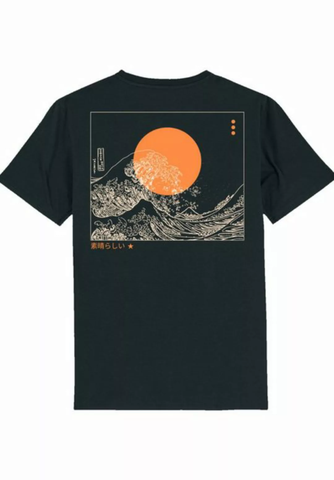 F4NT4STIC T-Shirt Kanagawa Welle Japan Wave Print günstig online kaufen