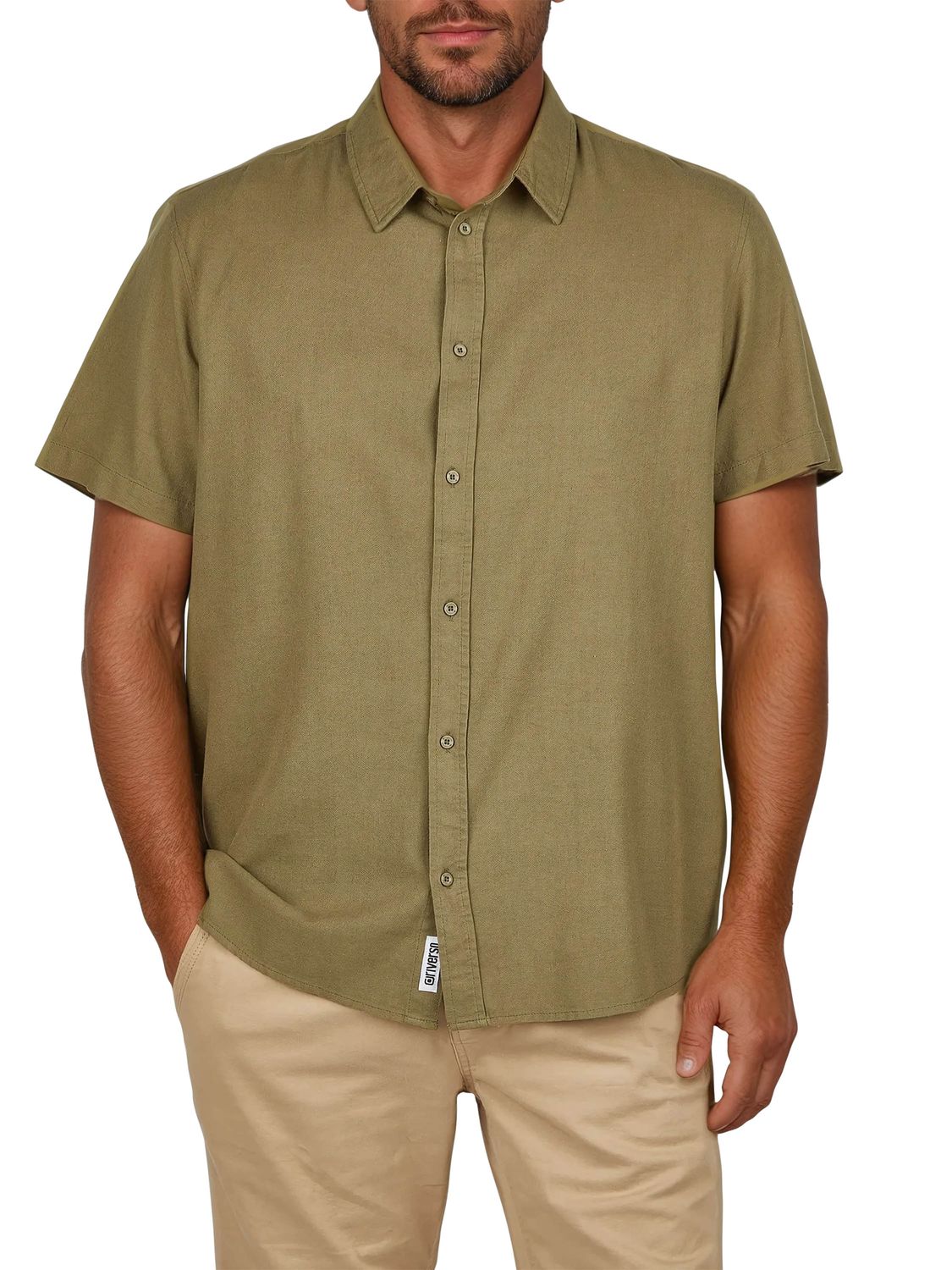 riverso Leinenhemd Herren Kurzarm Regular Fit RIVEmilio günstig online kaufen