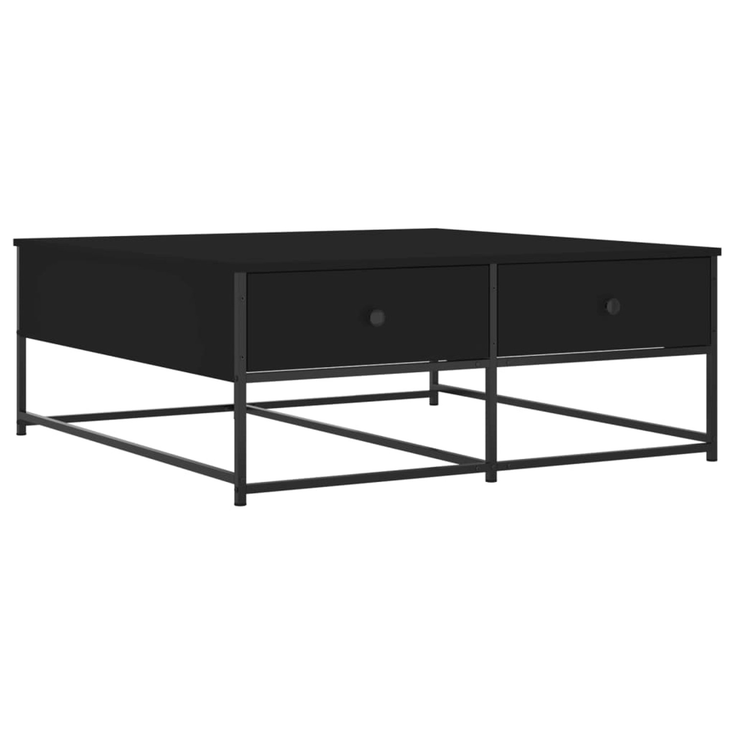 vidaXL Couchtisch Schwarz 100x99x40 cm Holzwerkstoff günstig online kaufen