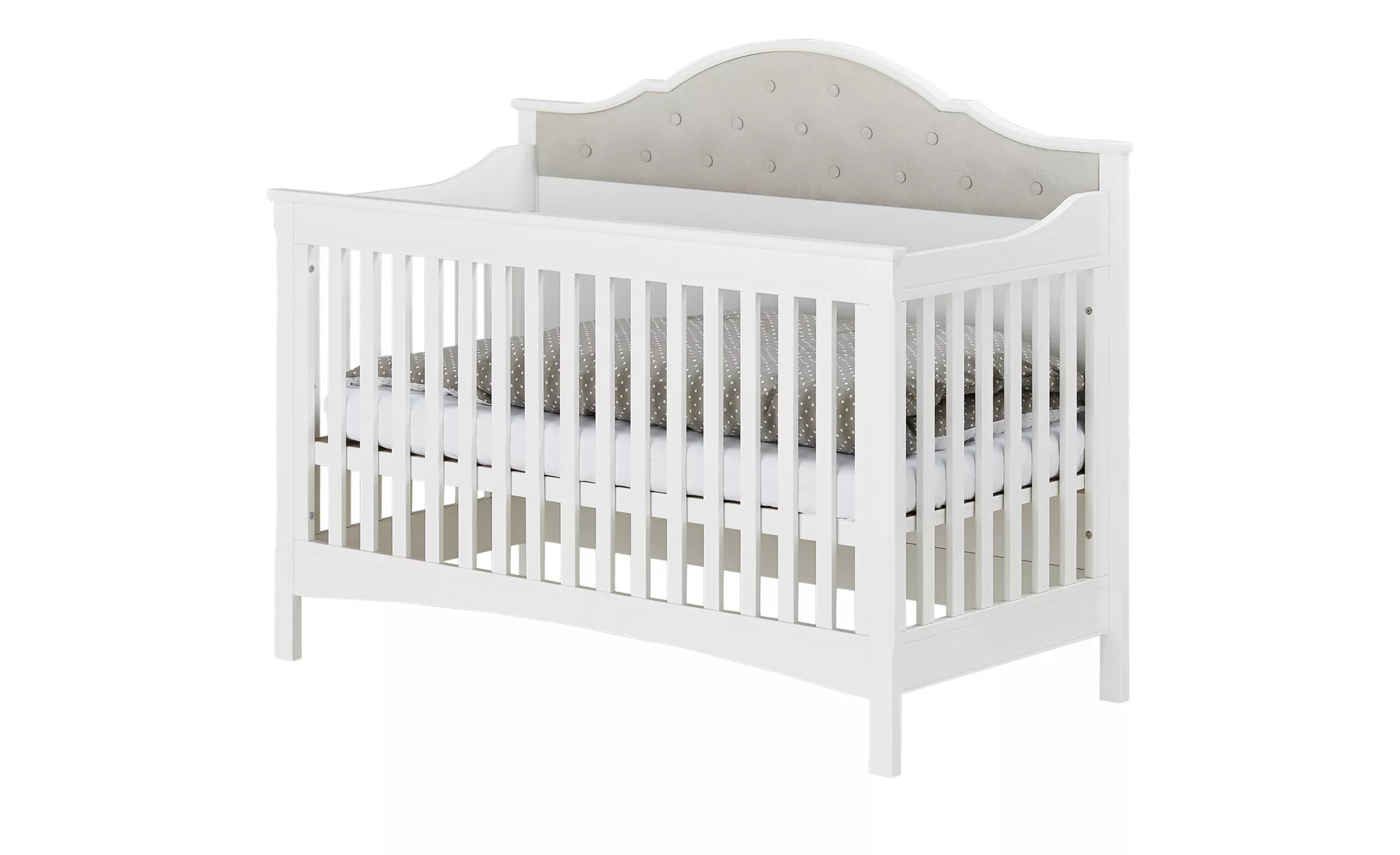 Babybett - weiß - 75 cm - 121 cm - Baby > Babymöbel > Babybetten - Möbel Kr günstig online kaufen