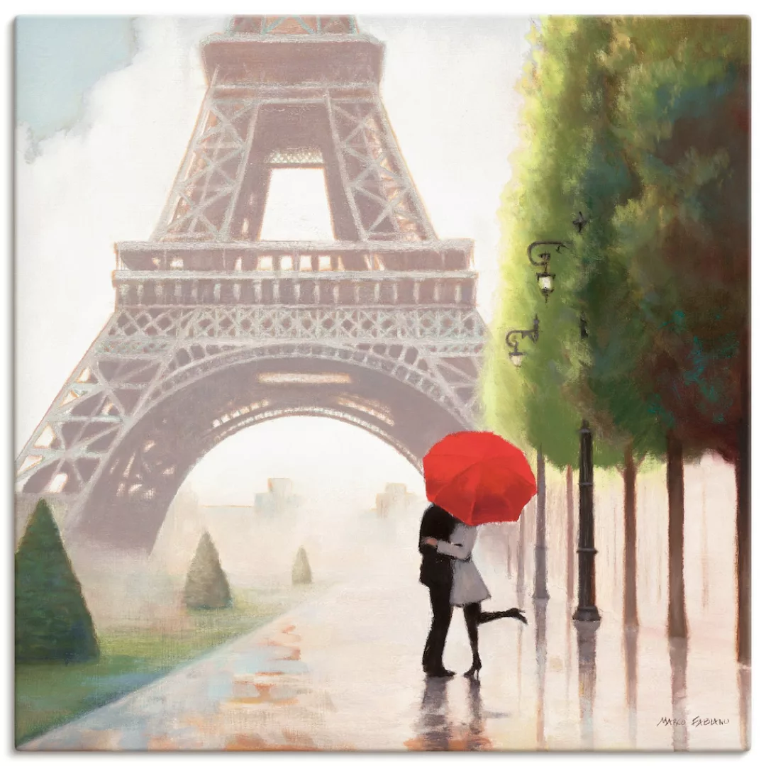 Artland Wandbild »Paris Romanze II«, Gebäude, (1 St.), als Leinwandbild, Po günstig online kaufen
