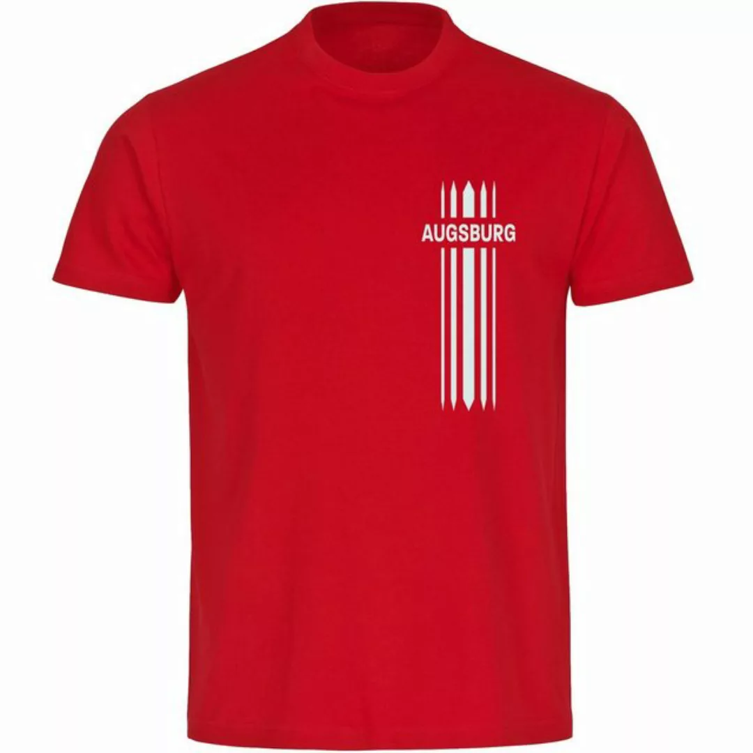 multifanshop T-Shirt Herren Augsburg - Streifen - Männer günstig online kaufen